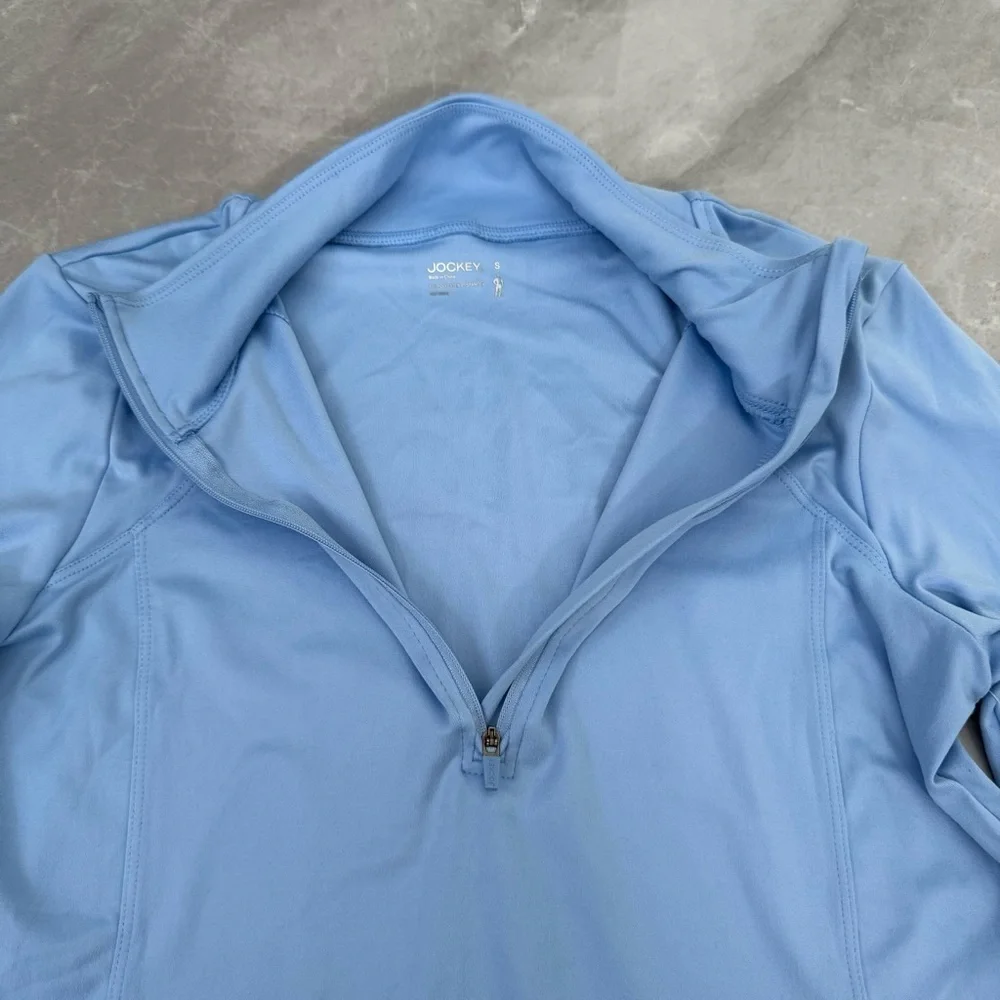Women’s Jockey Tech Stretch Performance 1/2 Zip Pullover Long Sleeve Top Small